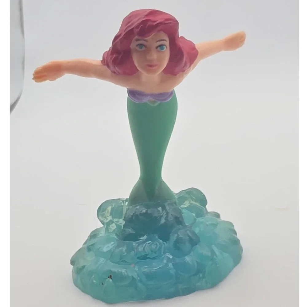 Disney Ariel PVC Figure 3in Green Fair Applause Vintage